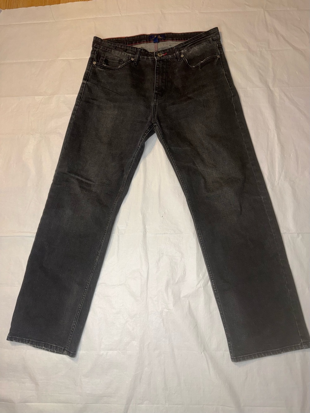 Polo by Ralph Lauren Men's Black Washed Slim Straight Jeans